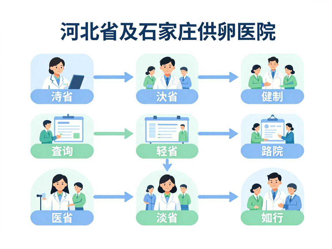 河北省及石家庄供卵医院查询路径示意图
