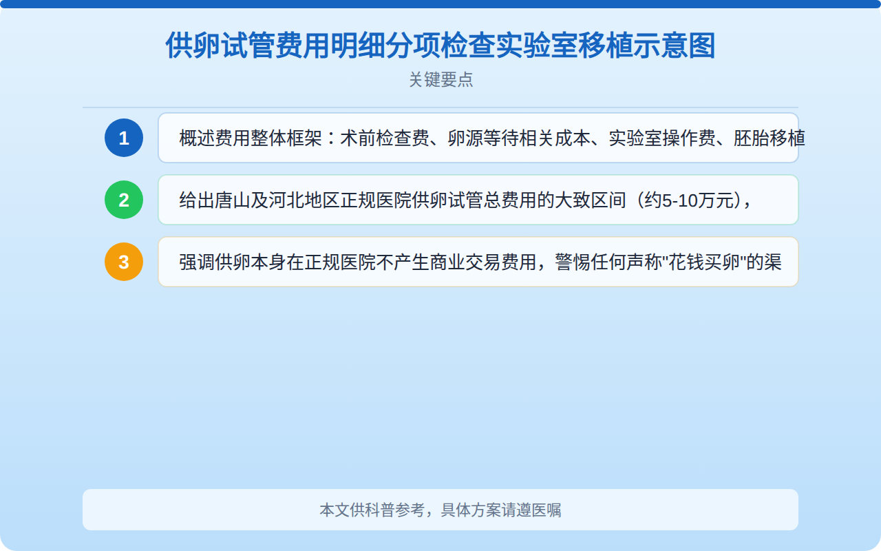 供卵试管费用明细分项检查实验室移植占比图