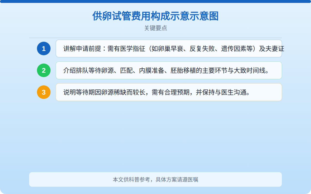 供卵试管费用构成比例示意图