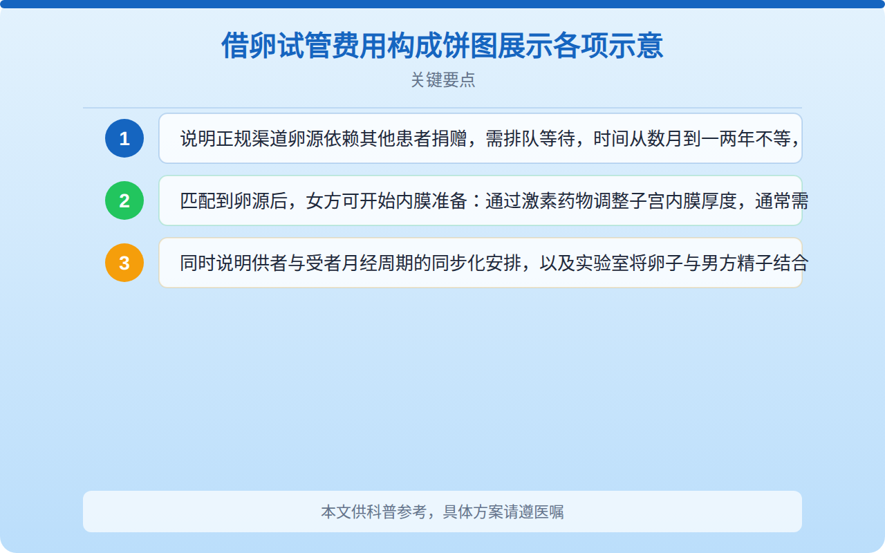 借卵试管费用构成饼图展示各项占比