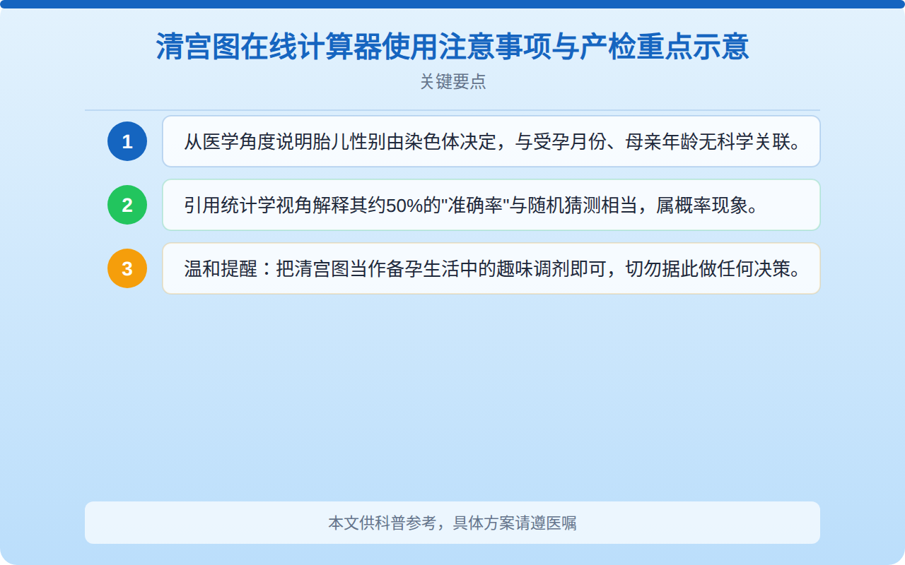 清宫图在线计算器使用注意事项与产检重点示意